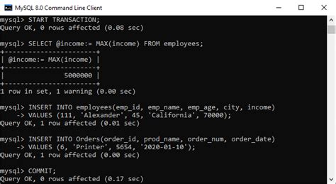 Mysql Transaction Javatpoint