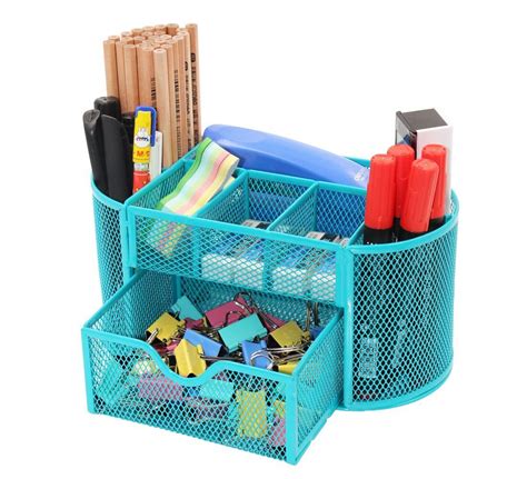 Pag Office Supplies Mesh Desk Organizer Pen Holder Accessories Storage Caddy 7 For Sale Online