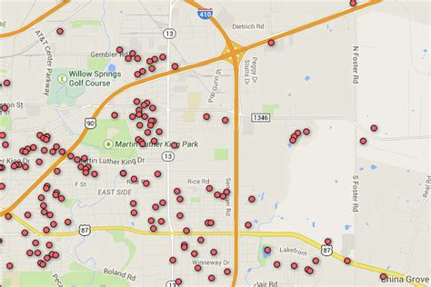 Registered Sex Offender Map Of San Antonio Area ZIP Codes