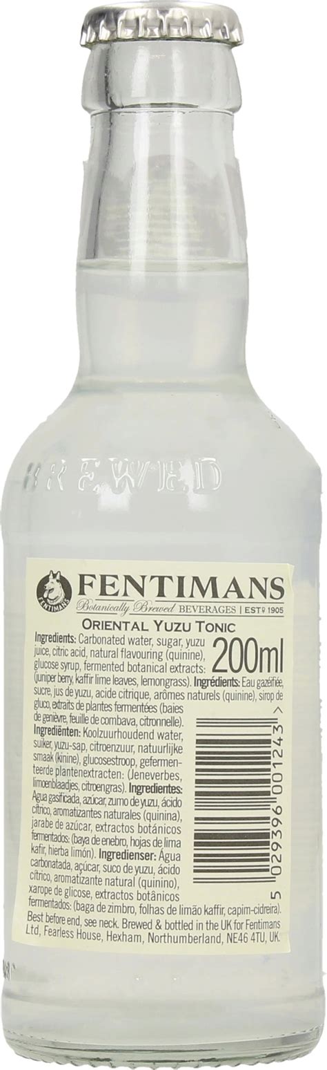 Fentimans Oriental Yuzu Tonic Ml Piccantino Shop Online Italia