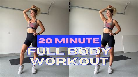 20 Minute Full Body No Equipment Advanced Workout Youtube