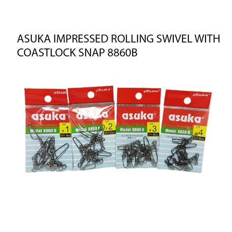 SWIVEL ASUKA IMPRESSED ROLLING SWIVEL WITH COASTLOCK SNAP 8860B