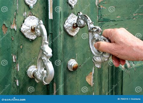 Door Knocking Stock Image Image Of Hands Knocker Peel 704315