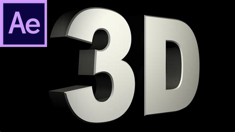 After Effects Tutorial Cs6 New 3d Text Extrusion Hd Youtube