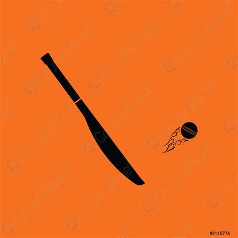 Cricket Bat Icon Stock Vector 3115776 Crushpixel