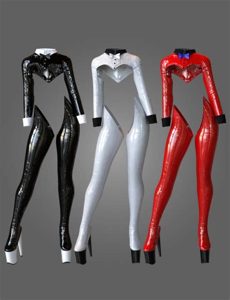 Dforce Reverse Bunny Suit Outfit For Genesis 8 And Genesis 8 1 Females 3d Models For Daz