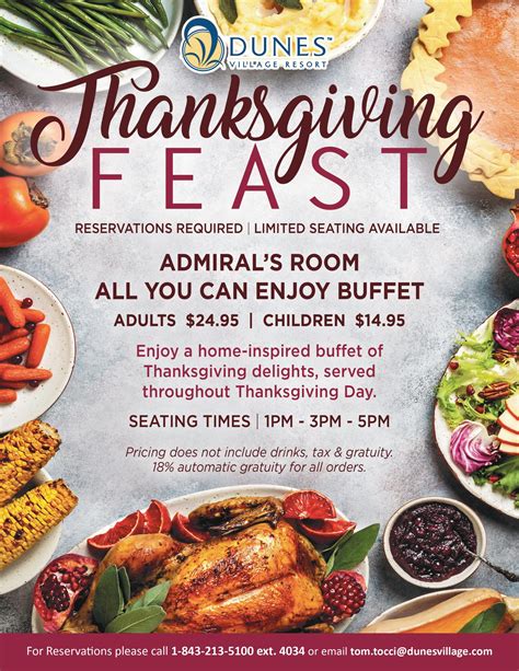 Thanksgiving Feast at Dunes Village Resort - Dunes Village Resort