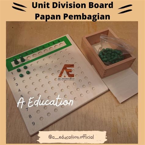 Jual Unit Division Board Montessori Papan Pembagian Shopee Indonesia