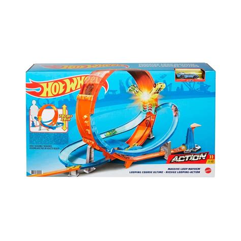 Hot Wheels Massive Loop Mayhem Track Set Cinecitta Tienda En L Nea