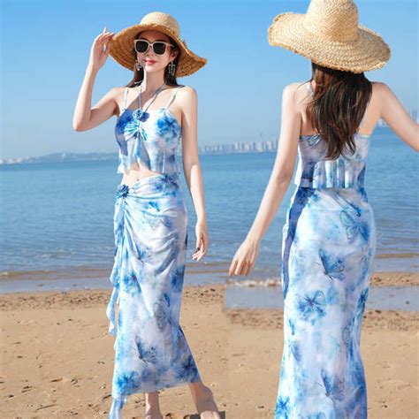 Two Piece Bikini Swimsuit Piece Swimsuit High Waist One Piece Swimsuit With Skirt New