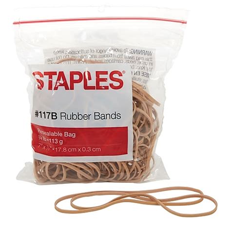 Staples® Rubber Bands Size 117b Staples