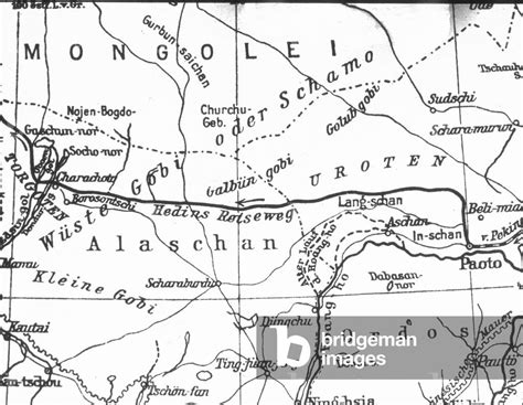 Image of Map of Gobi desert