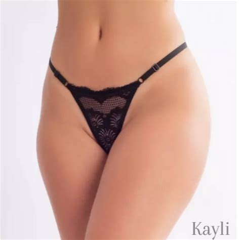 Kit Calcinha Tanga De Renda Sexy Fio Dental Regulagem Lingerie Feminina Sensual Shopee