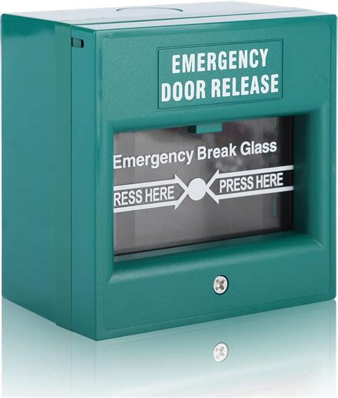 Emergency Exit Door Release Fire Alarm Button Home Security Door Break Switch with 1 Emergency ...