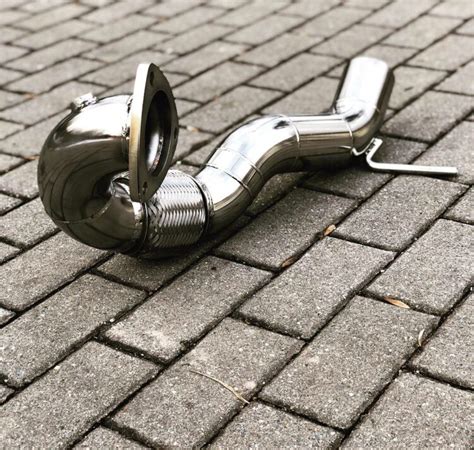 Edel Abgassysteme Edelstahl Downpipe Mit Hjs Kat Seat Leon M