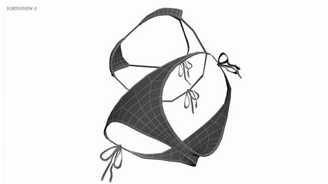 Classic Bikini 3D Model TurboSquid 2182769