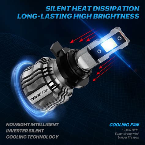 Novsight X Hir Led Headlight Bulbs Canbus Free High And Low Beam