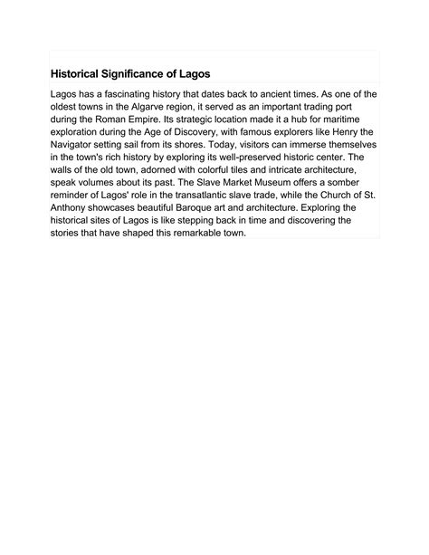 Why is Lagos Portugal an important destination for tourists.pdf