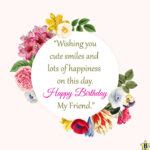 35+ Happy Birthday Friend Flowers Images and Pictures Free