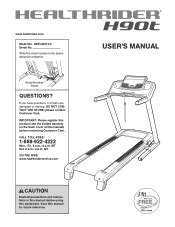 HealthRider H90t Treadmill Manual