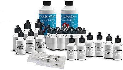 Large DIY E Liquid Mixing Kit With 9 Soft Drink Flavour Concentrates