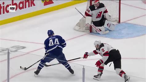 NJD TOR Tavares Scores Goal Against Jake Allen Toronto Maple Leafs