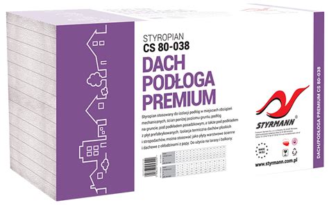 Styropian dach podłoga Premium EPS 80 038 Styrmann Budmar