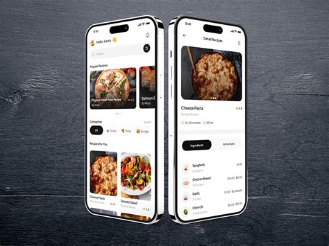 Food Recipe Mobile App Ui Design Behance