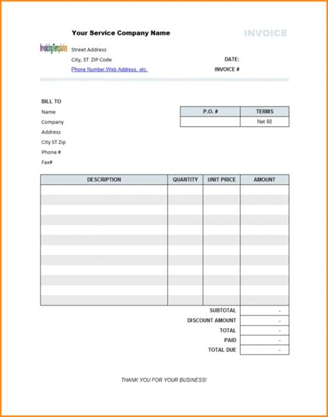 Open Office Invoice Templates