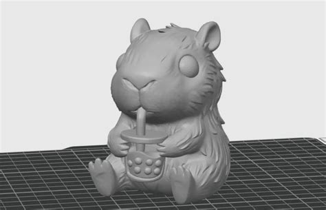 Capivara Para Imprimir 3d - Capivara Fofinha Impressa em 3D - Modelo gratuito para impressão 3D ...