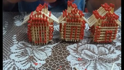 Como Fazer Casinha De Palito De Fosforo How To Make A Match House And