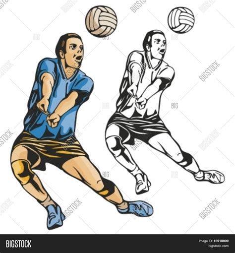 Volleyball Player. Vector & Photo (Free Trial) | Bigstock