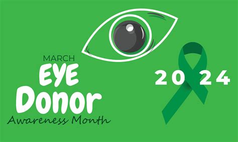 Eye Donor Awareness Month Background Banner Card Poster Template