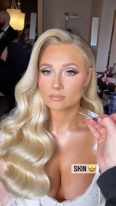 Bridal Makeup Inspo Wedding Makeup Blonde Glam Wedding Makeup