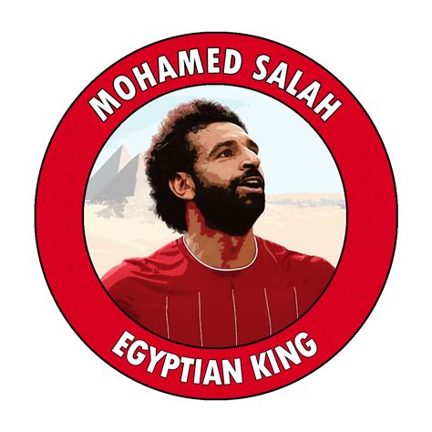 Mohamed Salah - Egyptian King Badge | Egyptian kings, Mohamed salah, Egyptian