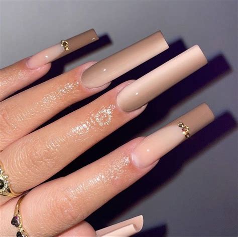 Naildesignidea Linktree Brown Acrylic Nails Long Square Acrylic