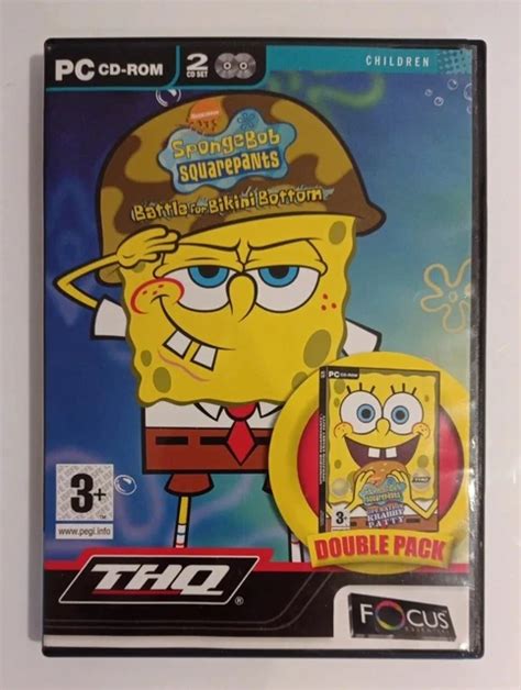 SPONGEBOB SQUAREPANTS PC Game Battle For Bikini Bottom Operation Krabby Patty PicClick UK