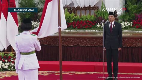 Momen Presiden Jokowi Kukuhkan Anggota Paskibraka Di Hut Ke Ri