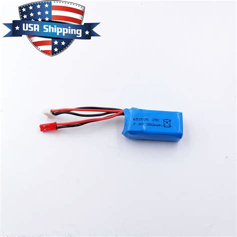 25C 350mAh 2S 7 4V LiPO JST Connector VHB LP 5899