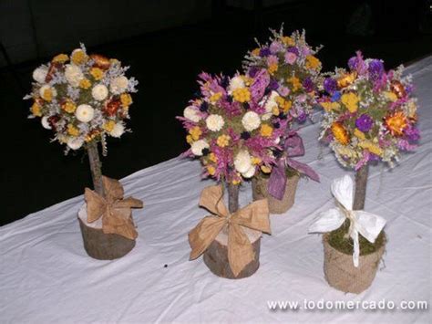 Centro De Mesas Con Flores Secas Cerca Amb Google Centros De Mesa