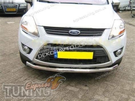 Дуга переднего бампера Форд Куга 1 одинарная (защита под бампер Ford ...