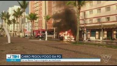 Jornal Tribuna Edi O Carro Pega Fogo Em Praia Grande Sp Nesta