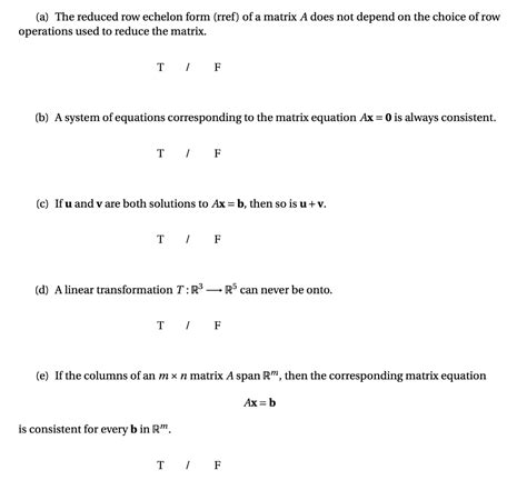 Solved A The Reduced Row Echelon Form Rref Of A Matrix A Chegg