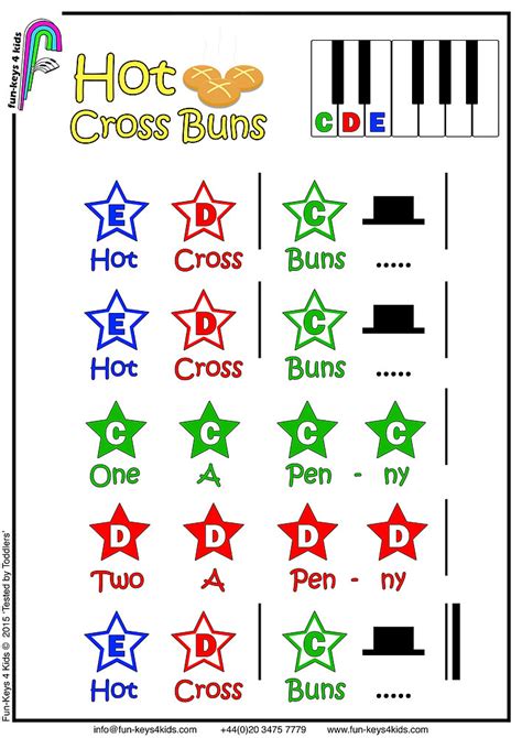 Playing Hot Cross Buns