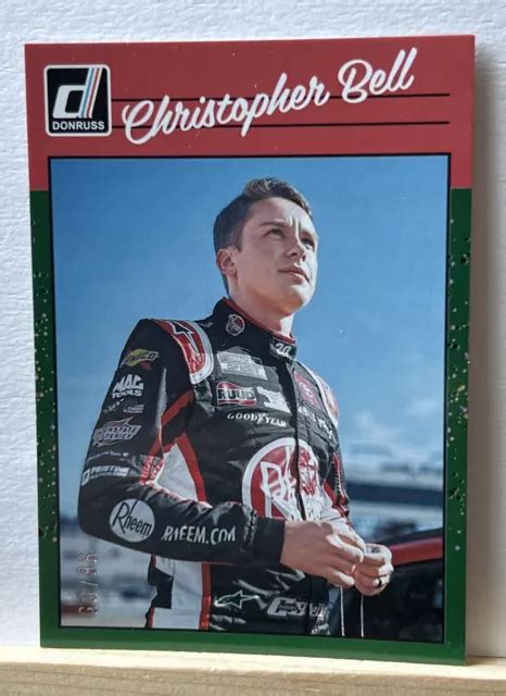 Donruss Racing Christopher Bell R Tro Vert Parall Le