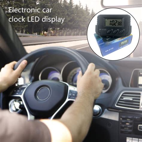 นาฬิการถยนต์ดิจิตอลอิเล็กทรอนิกส์นาฬิการถยนต์ยานพาหนะขนาดเล็กนาฬิกา ...