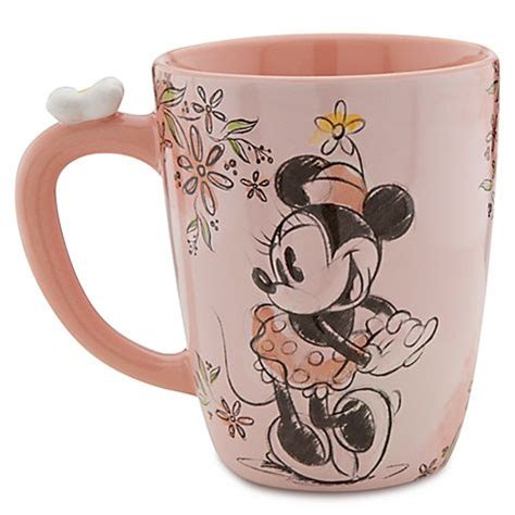 Disney Store Ceramic Cup MINNIE MOUSE PINK COFFEE MUG Cute Gift EBay