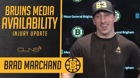 Brad Marchand INJURY UPDATE Bruins Interview YouTube