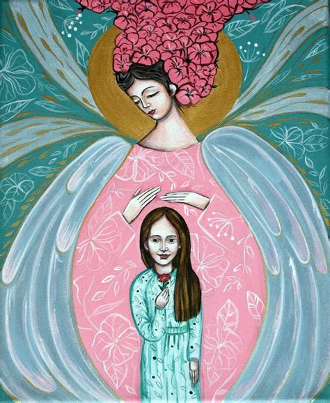 Guardian Angel Painting by Nadiia Krushynska | Saatchi Art