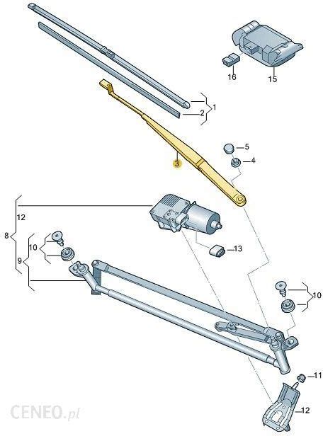 Wycieraczka Samochodowa Volkswagen Oe Ramie Wycieraczki Aero Vw Polo R